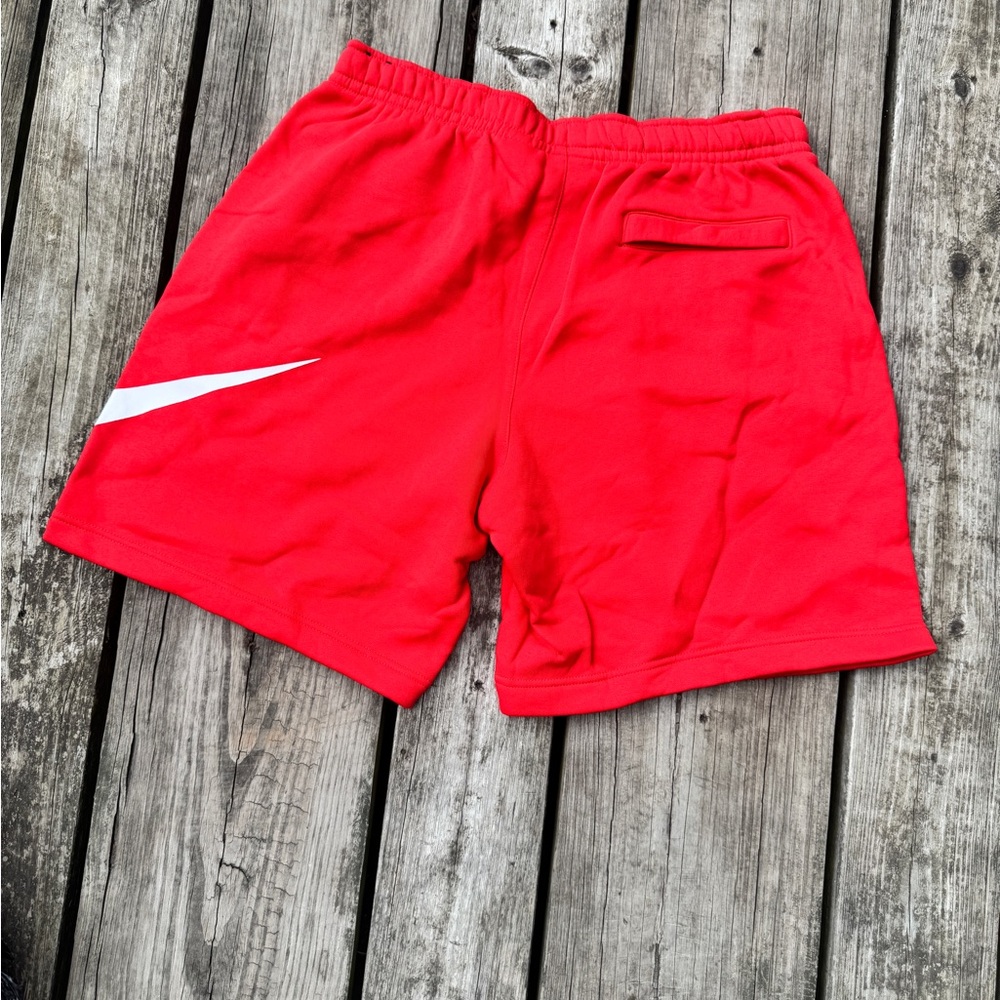 Nike Red Shorts with White Accents